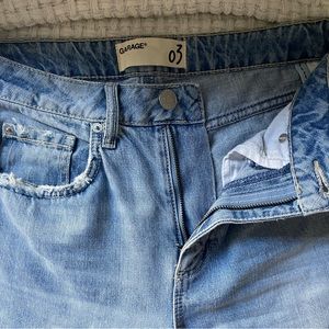 Straight legged jeans